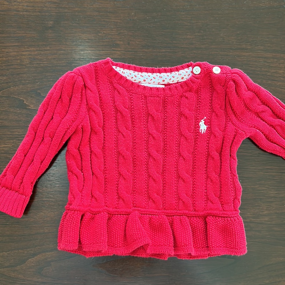 Ralph Lauren peplum sweater baby